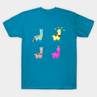 Cute alpaca pattern T-Shirt
